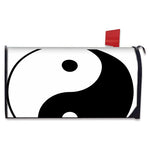 Black And White Yin Yang Symbol Print Mailbox Cover