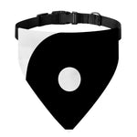 Black And White Yin Yang Symbol Print Over The Collar Dog Bandana