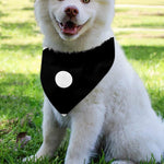 Black And White Yin Yang Symbol Print Over The Collar Dog Bandana