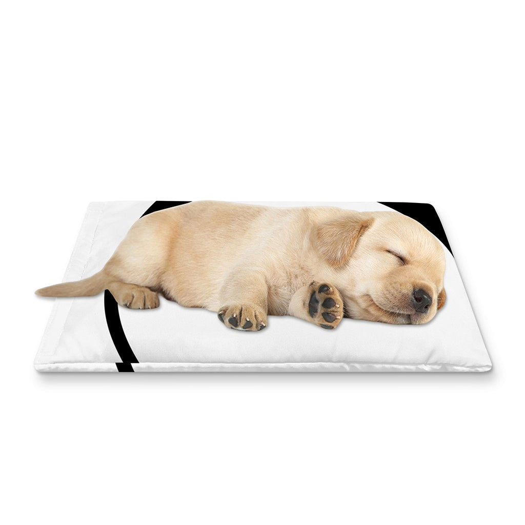 Black And White Yin Yang Symbol Print Pet Cooling Mat Cover
