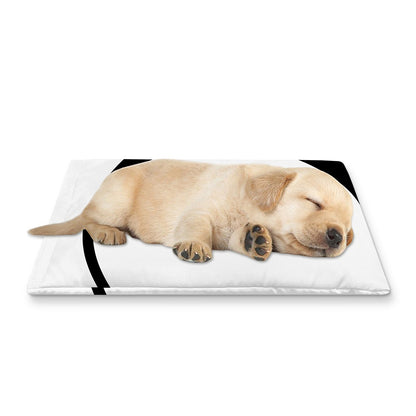 Black And White Yin Yang Symbol Print Pet Cooling Mat Cover