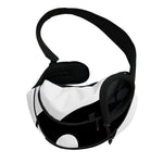 Black And White Yin Yang Symbol Print Pet Sling Carrier