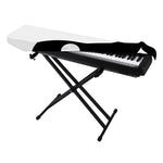 Black And White Yin Yang Symbol Print Piano Keyboard Cover