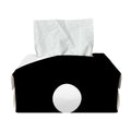 Black And White Yin Yang Symbol Print Rectangle Tissue Box Cover