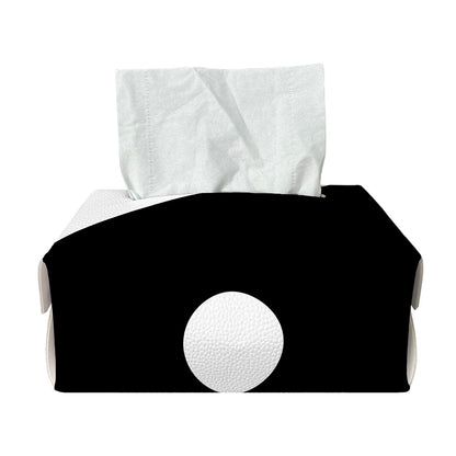 Black And White Yin Yang Symbol Print Rectangle Tissue Box Cover