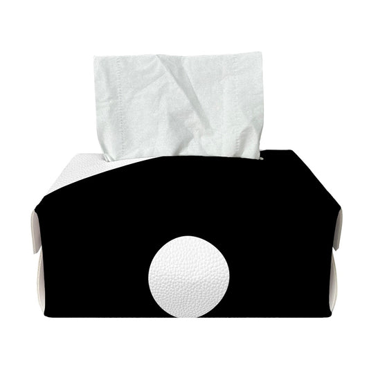 Black And White Yin Yang Symbol Print Rectangle Tissue Box Cover
