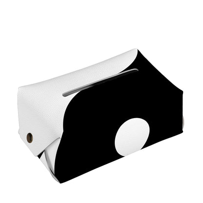 Black And White Yin Yang Symbol Print Rectangle Tissue Box Cover