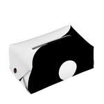 Black And White Yin Yang Symbol Print Rectangle Tissue Box Cover
