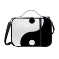 Black And White Yin Yang Symbol Print Shoulder Strap Bible Bag