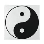 Black And White Yin Yang Symbol Print Silk Bandana