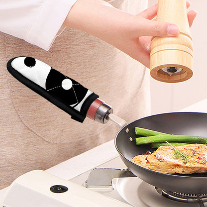 Black And White Yin Yang Symbol Print Skillet Handle Cover