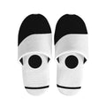 Black And White Yin Yang Symbol Print Slippers