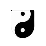 Black And White Yin Yang Symbol Print Toilet Lid Cover
