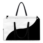 Black And White Yin Yang Symbol Print Utility Tote Bag