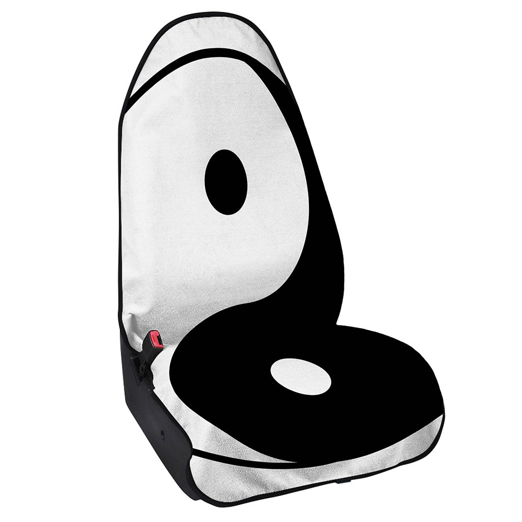 Black And White Yin Yang Symbol Print Waterproof Car Seat Cover