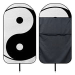 Black And White Yin Yang Symbol Print Waterproof Car Seat Cover