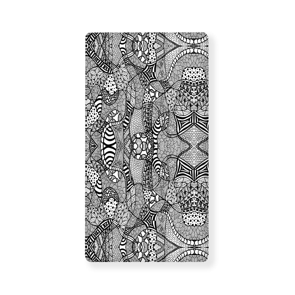 Black And White Zentangle Pattern Print Baby Crib Sheet