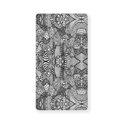 Black And White Zentangle Pattern Print Baby Crib Sheet
