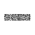 Black And White Zentangle Pattern Print Bed Runner