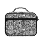 Black And White Zentangle Pattern Print Briefcase Bible Bag