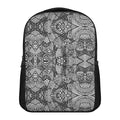 Black And White Zentangle Pattern Print Casual Backpack