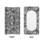 Black And White Zentangle Pattern Print Changing Pad Cover