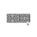 Black And White Zentangle Pattern Print Extended Mouse Pad