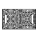 Black And White Zentangle Pattern Print Golf Cart Seat Cover