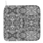 Black And White Zentangle Pattern Print Hand Towel