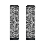 Black And White Zentangle Pattern Print Handle Covers