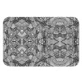 Black And White Zentangle Pattern Print Indoor Door Mat