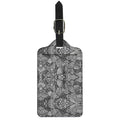 Black And White Zentangle Pattern Print Luggage Tag