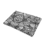 Black And White Zentangle Pattern Print Pet Cooling Mat Cover