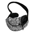 Black And White Zentangle Pattern Print Pet Sling Carrier