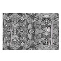 Black And White Zentangle Pattern Print Placemat