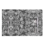 Black And White Zentangle Pattern Print Placemat