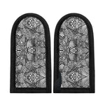 Black And White Zentangle Pattern Print Skillet Handle Cover