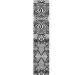 Black And White Zentangle Pattern Print Table Runner