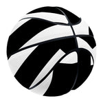 Black And White Zigzag Dazzle Print Basketball