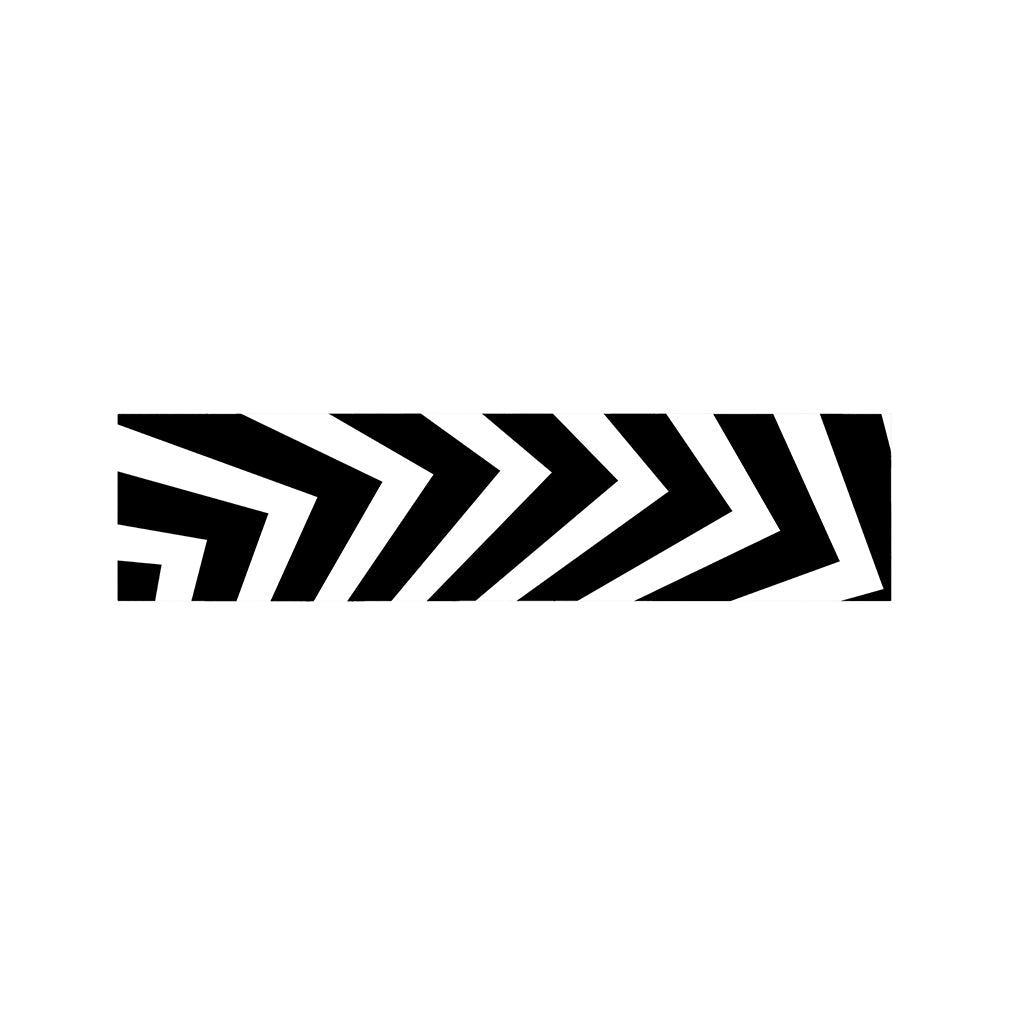 Black And White Zigzag Dazzle Print Bed Runner