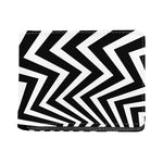 Black And White Zigzag Dazzle Print Bifold Wallet