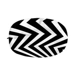Black And White Zigzag Dazzle Print Car Side Mirror Covers
