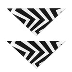 Black And White Zigzag Dazzle Print Dog Bandana