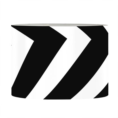 Black And White Zigzag Dazzle Print Drum Lamp Shade