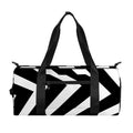 Black And White Zigzag Dazzle Print Gym Bag