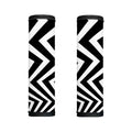 Black And White Zigzag Dazzle Print Handle Covers