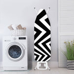 Black And White Zigzag Dazzle Print Ironing Board Cover