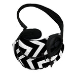 Black And White Zigzag Dazzle Print Pet Sling Carrier