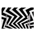 Black And White Zigzag Dazzle Print Placemat