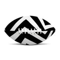 Black And White Zigzag Dazzle Print Rugby Ball